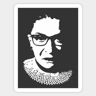 Ruth Bader Ginsburg Negative Space Portrait Magnet